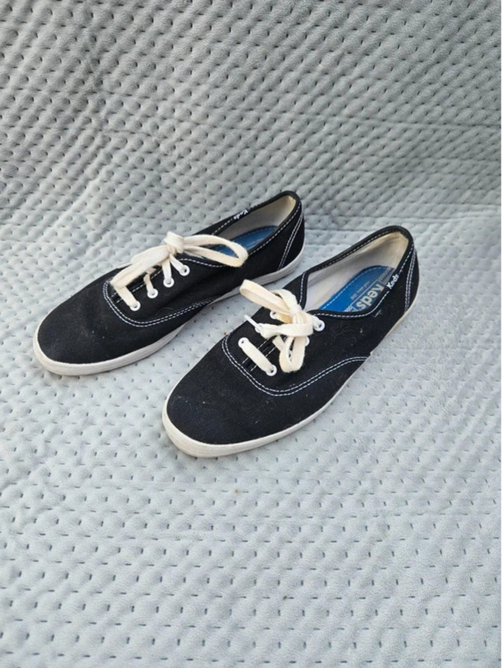 Keds Women’s Size 7 Black Canvas Champion Oxford Lace Up Sneakers Casual Shoes